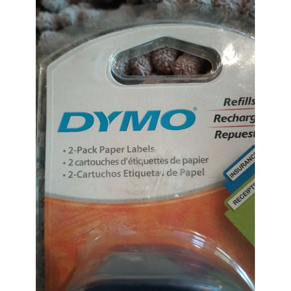 DYMO Refills 2-Pack White Paper Labels 1/2